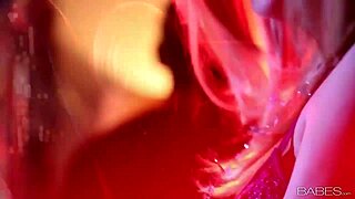 alexis adams indulges in solo masturbation, showcasing her tits in high definition.