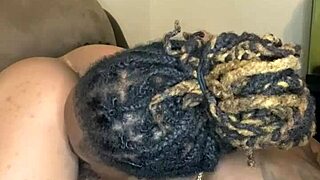 Ebony Teen's Pussy Eaten from Back by Honey Cocane