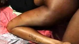 i'm digging deep into this teen 18+ slut's tight pussy with my big black cock