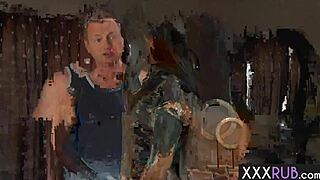 Leilani Leeane, the horny ebony milf masseuse, swallowed Eric Masterson's huge dick after a wild massage.