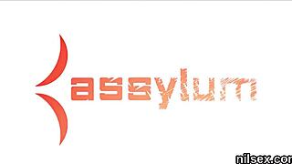 a hot teen 18+ enters the anal asylum for brutal assfucking and licking.