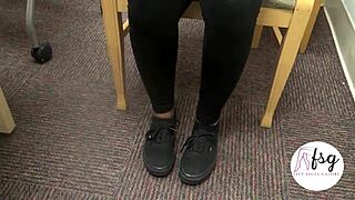 Ebony candid college ethiopian feet soles and toes