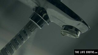 Frenzied milf uses a vibrator and spit to cum hard in the bath