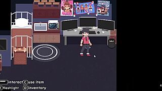 furry femdom cowgirl dominates in fnaf hentai game