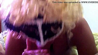girlfriend gives masked blowjob to friend, is it amateur or european passion?