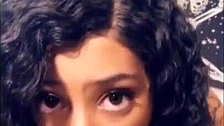 Ever seen a stunning lightskin German teen devour a massive cock up close?