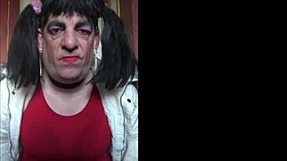 Watch Bisexual crossdresser taste male ejaculation on a homemade video