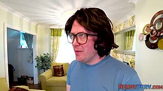 Yorkshire nerd, uh, gets blowjob from chubby brits, ya know