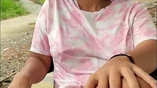 colombian woman caught with neighbor in public