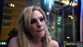 tattooed milf lies back as her pussy gets licked and rimmed, leading to intense squirting.