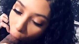 Ever seen a stunning lightskin German teen devour a massive cock up close?