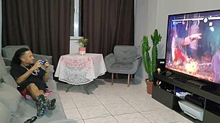 Can the stepson handle the bossy stepfather's bareback cock in this gay blowjob?