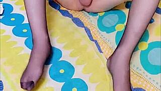 Can these sexy stockings and long legs tempt you tonight?