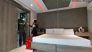 The pizza guy delivered and I gave it to the big bambu motorcyclist while my husband was away