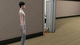 stepson and stepsister argue then reconcile