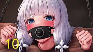 General Esdeath makes you cum twice in hentai joi femdom foot fetish