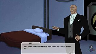 Tan and erotic liaison between Cheshire and Artemis in the planet of DC Comics