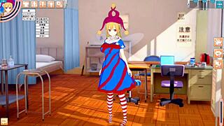 i rub clownpiece's big tits