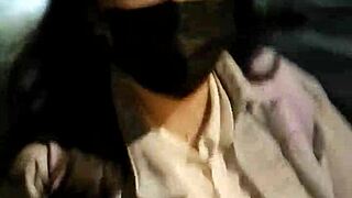 Wow, check those big tits chilling outdoors in retro public style!