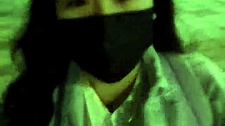 Wow, check those big tits chilling outdoors in retro public style!