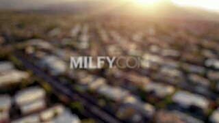 milfy officer sweet vickie teaches bad boy ex with cum on tits and pussy licking.