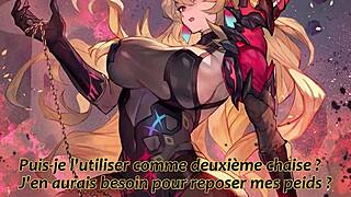 General Esdeath makes you cum twice in hentai joi femdom foot fetish