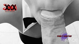 Andy Hot Dressed as Playboy Bunny Sucks Huge Cock