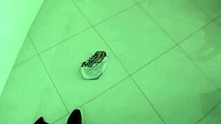 Passionate Stepmom Sucks Stepson's Cock Then Rides Him In Laundry Room