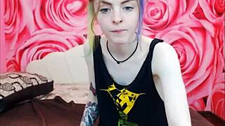 Cute Tattoo On Webcam Teen