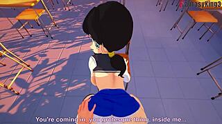 videl can't wait for sex in dragon ball z 😏