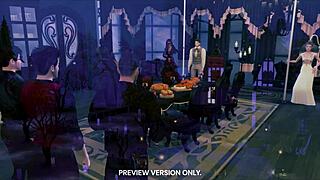 Masquerade night 3D hentai orgy gangbang?