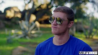 milfy officer sweet vickie teaches bad boy ex with cum on tits and pussy licking.