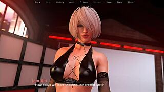 Mi Hermanastra Hace Cosplay De 2B Y Me Hace Una Paja Con Los Pies!