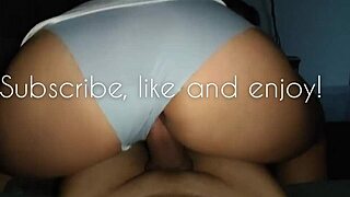 Yo, My Horny Latina Stepsister Rides My Cock in the Living Room!