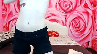 Cute Tattoo On Webcam Teen