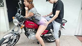 Hey, I invited my hot Colombian stepmom for a moto ride. She’s all in, wanting me to grab her sexy ass!