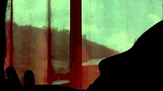 couple in shadows with blowjob amateurs aged 18-19