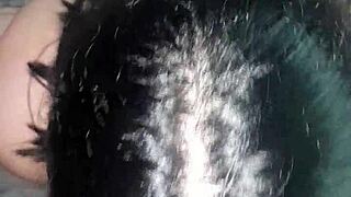 She Cums While Sucking Big Cock In Her Mouth