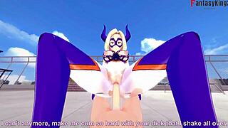 Yu Takeyama kiusoittelee pientä 18v My Hero Academia panoparodiassa