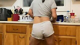 Anna Maria Teases While Doing Dishes and Dancing Part II