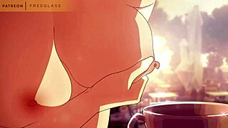 Ever seen milk squirting into a coffee cup in wild hentai animation?