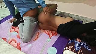 My sexy girlfriend’s anal session in bedroom feels so intense