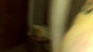 Tiny white girl passionately enjoys big black cock in interracial amateur scene.