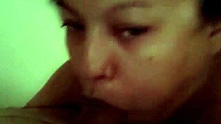 Real homemade babe swallows cock after horny masturbation