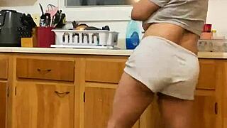 Anna Maria Teases While Doing Dishes and Dancing Part II