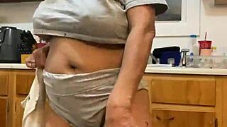 Anna Maria Teases While Doing Dishes and Dancing Part II