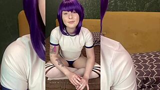 New student sexy stunning neighbor shifts through dirty talk and deepthroat sesh