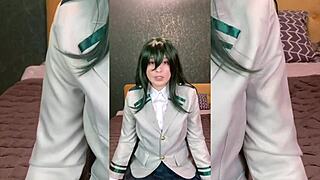 New student sexy stunning neighbor shifts through dirty talk and deepthroat sesh