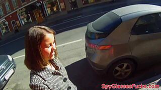 eurobabe pov banged on spycam close up voyeur action