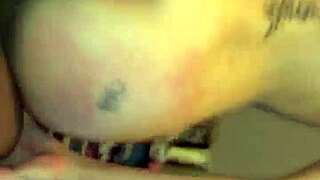 Tiny white girl passionately enjoys big black cock in interracial amateur scene.